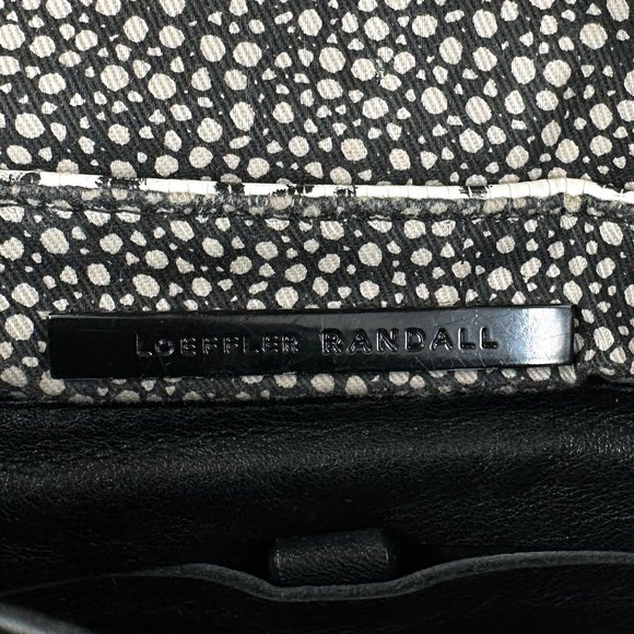 Loeffler Randall White Reptile Pattern Leather Envelope Crossbody Bag - Picture 13 of 14